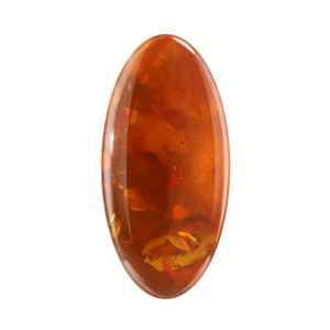 Cabujón de piedras preciosas de ámbar de piedra suelta de calidad superior, corte ovalado naranja medio para fabricación y colección de joyas - Product Image 1