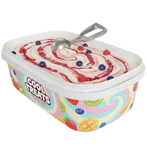 Divan Ambalaj D1000 Contenant rectangulaire pour crème glacée en PP de 20 oz, qualité alimentaire, emballage imprimé IML - Product Image 5