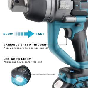 Llave de Impacto Inalámbrica de 6.0A con Batería, 1 Pulgada, Sin Escobillas, Alto Torque de 2200 Ft-lbs (3000Nm), Cargador Rápido, Estuche de Transporte, 20V/21V, Uso Pesado - Product Image 5