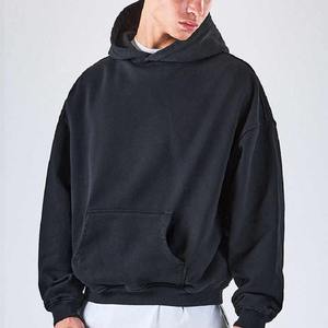 Sweatshirts à capuche de luxe pour hommes, poids lourd, nouvelle collection d'hiver à la mode, coton mélangé personnalisé, teint uni - Product Image 4
