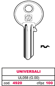Chiave Asc Ul058 (g.Vab 0) Universale - Product Image 1