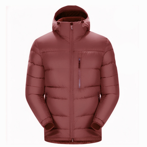 2025 Wholesale High Quality Custom Men's Canvas Puffer Jacket Waterproof Windproof Reversible Bomber Quilted Hood <b>Winter</b> - Product Image 5