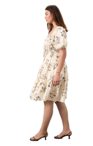 Femmes à la mode Floral Casual Bridge Dress Robe d'été légère et respirante avec imprimé vibrant et coupe confortable - Product Image 4