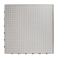Plancher de danse commercial en PVC blanc de qualité supérieure 400x400mm, revêtement de sol vinyle portable pour événements extérieurs et fêtes de mariage
