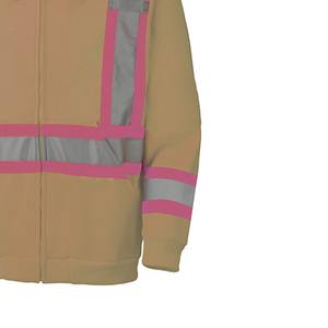 Nouveaux sweats à capuche haute visibilité pour hommes cousus sur mesure, anti-rides, respirants, de haute qualité, sweats à capuche haute visibilité pour hommes en vente en gros - Product Image 4