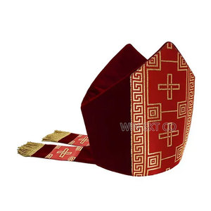 Coiffe liturgique de style moderne Mitre Disponible dans des styles modernes au meilleur prix de gros - Product Image 3