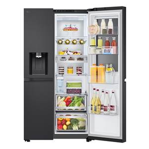 Refrigerador con Congelador de Dos Puertas INSTAVIEW GSXE91EVAD, Negro Acero, Clase D, Total No Frost, Dimensiones 913x73,5x179cm - Product Image 6