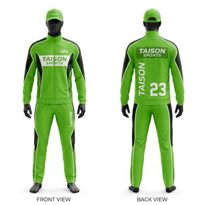 Premium 220 GSM Polyester Spandex Men <b>Badminton</b> Tracksuit Red Gradient Panel Design Full Zip Custom Sublimation Logo Set - Product Image 5