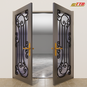 Puerta de entrada de acero decorativa para casas, villas, mejora tu fachada, metalistería artística, Resistencia Duradera, impermeable, tamaño personalizado - Product Image 5