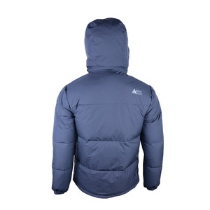 Chaqueta deportiva con capucha azul Leppa de calidad excepcional para hombre abrigo de plumón de caja de carga de longitud larga - Product Image 3