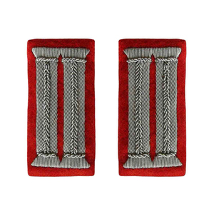 Parche Bordado a Mano para Personal, con Cuello Gorget, Trenzado, con Clip de Botón de Latón, Personalizado, Cromado, Material Principal de Tela PU - Product Image 4
