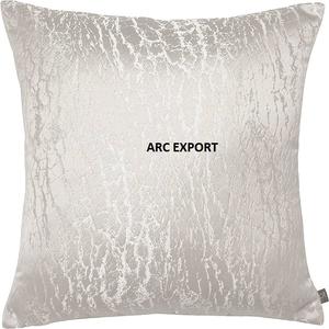 Design élégant couleur blanche décoration moderne luxe perlé avec la conception de ligne de couleur or brillant pour coussin de décoration de salon - Product Image 5