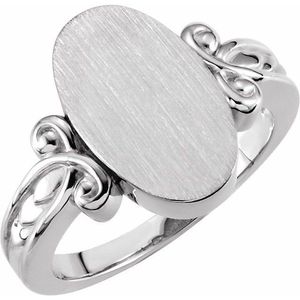 Oval Signet <b>Ring</b> Trendy 18K Gold Plated Princess Cut Diamond Inlay Geometric Number Shape Perfect Gift for Children - Product Image 3