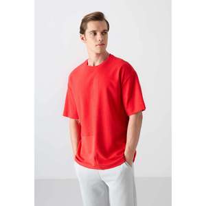 Tommylife เสื้อยืดคอกลมสำหรับผู้ชายขนาดใหญ่88337สีกรมท่า-น้ำเงินเข้ม - Product Image 6