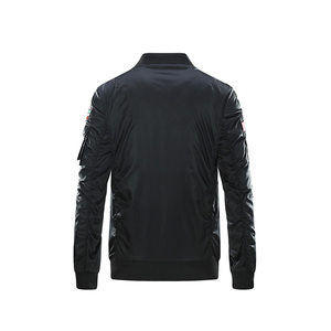 Chaquetas Bomber para Hombre con Recubrimiento, Logotipo Frontal Personalizado OEM, Impermeables, Ecológicas, Casuales, de Invierno, de Alta Calidad, Poliéster/Nailon - Product Image 2