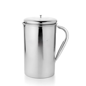 เหยือกสแตนเลสฉนวนกันความร้อนผนังสองชั้นขนาด2ลิตรถ้วยโลหะทนทานสำหรับแคมป์ปิ้งปาร์ตี้ใช้ในครอบครัว - Product Image 1