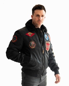 Chaquetas Varsity Bomber Personalizadas al por Mayor 2026, Chaqueta Varsity Vintage con Botones y Bloques de Color, Bordado para Hombre - Product Image 4