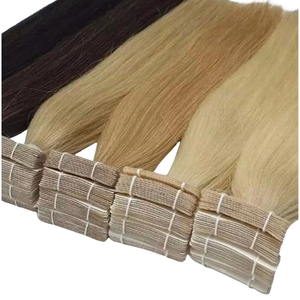 Ruban de cheveux humains doublement dessiné Extension de cheveux Ruban de cheveux Remy naturel de haute qualité à vendre - Product Image 1