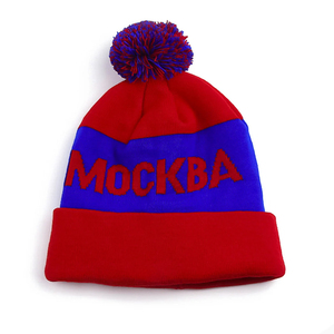 Gorro de gorro con logotipo personalizado de Jacquard de bloque sólido de alta calidad para uso de fiesta Unisex 100% algodón cuatro estaciones - Product Image 5