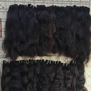 Cabello Humano Liso 100% Natural Remy Indio SV3 SV301, de Una Sola Capa, Cutícula Alineada, Doble Trama a Máquina, Venta al por Mayor Directa de Fabricante - Product Image 3