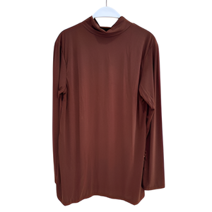 Deandra, camiseta informal para mujer, camiseta de manga larga con cuello de tortuga, suave, duradera, ecológica, tejida a mano, Spandex, nailon, Fabricado en los EE. UU. - Product Image 1