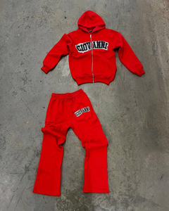 Survêtement personnalisé pour hommes à fermeture éclair Combinaison de survêtement à superposition Ensemble de jogging unisexe Vêtements de sport Veste de survêtement à fermeture éclair Ensemble de survêtement pour hommes - Product Image 4