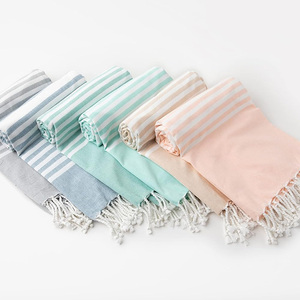 Coton turc Fouta Hammam Serviette Tissé À La Main Bain Spa Wrap Léger Absorbant À Séchage Rapide Couverture Pique-Nique Jeter Voyage Yoga - Product Image 3