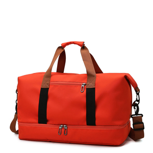 Custom Logo <b>Women</b> Canvas Gym Fitness Duffel <b>Bag</b> Travel Tote Shoes Compartment <b>Weekender</b> Overnight Tote Large Capacity Travel <b>Bag</b> - Product Image 1