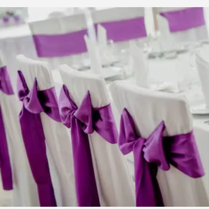 2024 chất lượng tốt nhất 100% cotton Jacquard ghế slipcovers với tùy chỉnh nhuộm màu sắc cho Đảng tổ chức sự kiện trang trí nội thất - Product Image 2