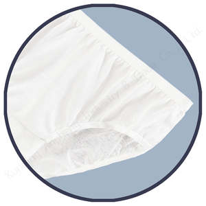 Disposable High-Rise Panties 5pcs Pack Wholesale <b>Mid</b>-Rise Type Cotton Blend Underwear XL to 4XL Sizes Customizable Logo - Product Image 4