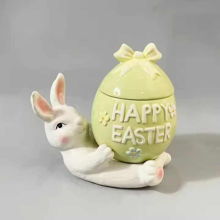 Practical ceramic cookie and candy jar with sealed lid keeps your treats ready to enjoy and your kitchen tidy