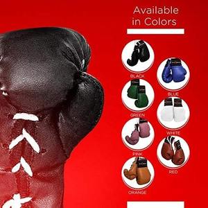 Petits mini gants de boxe porte-clés anneau drapeaux en cuir porte-clés PVC acier inoxydable couleur argent porte-clés meilleur cadeau pour Boxer - Product Image 6