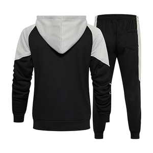 Ensemble 2 pièces unisexe personnalisé Survêtement en polaire à capuche respirant et grande taille pour hommes et femmes Survêtements d'hiver pour hommes et femmes - Product Image 3