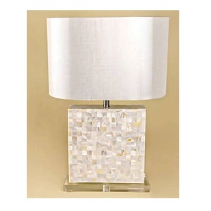 Lampe de table tendance en nacre avec motif mosaïque sans abat-jour lampe de chevet élégante lampe de chevet élégante pour un usage domestique - Product Image 4