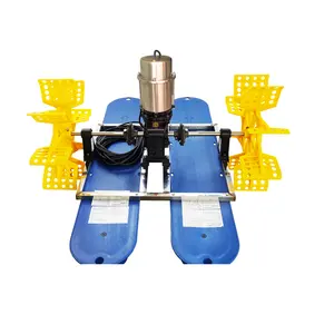 Hot sale Aeration machines 1HP Paddle Wheel Aerator 2 impellers Stainless Steel Good price With custom logo