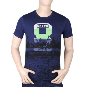 Camiseta estampada para hombre - Azul marino - Product Image 2