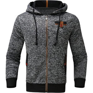 Sudaderas con capucha pesadas Fabricante de bordado personalizado Alta calidad 100% Algodón Hombres Zip up fleece blanded Hoodie - Product Image 6