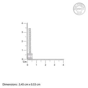 ต่างหูแฟชั่นหยดน้ำสีเงินแวววาว - Product Image 5