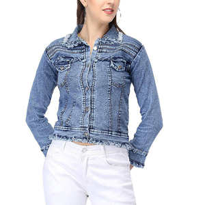 2025 élégant nouveau Design femmes Denim veste 100% coton matelassé respirant fini séchage rapide hivers Top vente OEM Service - Product Image 1