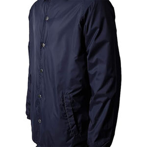 Mejor Material logotipo personalizado alta calidad suelta deporte de invierno impermeable a prueba de viento tela Unisex entrenador chaqueta precio al por mayor - Product Image 4