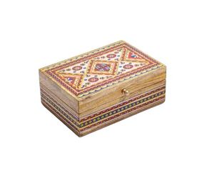Hand Painted Wooden Box Traditional Design Made in Mango Wood for Storage Use - Product Image 1