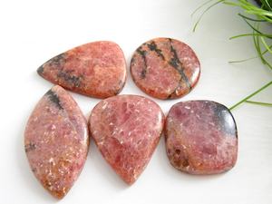 Rodonita-GEMA suelta de forma elegante, hecho a mano para hacer joyería cabujón liso, piedra Natural, suministros al por mayor - Product Image 3