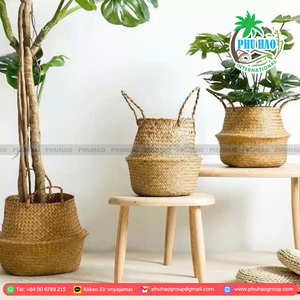 TOP SEARCH Panier à ventre en rotin naturel du Vietnam Parfait pour le stockage multifonctionnel dans votre maison - Product Image 3