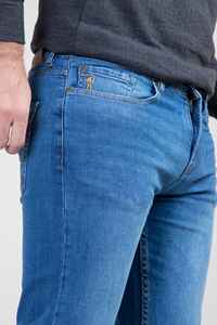 Jeans en denim délavé pour homme, coupe droite, personnalisés, de haute qualité, séchage rapide, vêtements de mode - Product Image 5