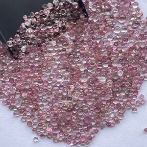 2mm 4mm Natural bebé rosa turmalina piedra cabujones redondos piedras preciosas sueltas piedras semipreciosas piedras reales turmalinas calidad AAA superior - Product Image 2
