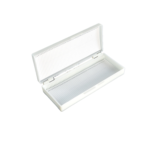 Venta al por mayor Mocroscope Slide Storage Box 10/12/25/50/100Position Plastic Slide Box - Product Image 6