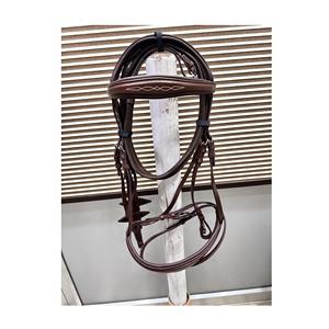 Accessoires cheval de qualité supérieure, bride en cuir pour équipement de course de chevaux de fabrication et d'exportation indiennes - Product Image 2