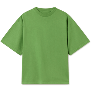 Haute qualité Logo personnalisé écran DTG impression vierge 100 coton 260GSM goutte épaule recadrée longueur boîte Fit hommes surdimensionné t-shirt - Product Image 1