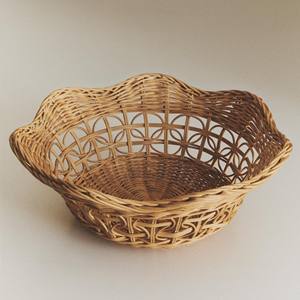 Panier de rangement en rotin à bords festonnés pour étagère de garde-manger, essentiels pour le rangement de cuisine - Product Image 3