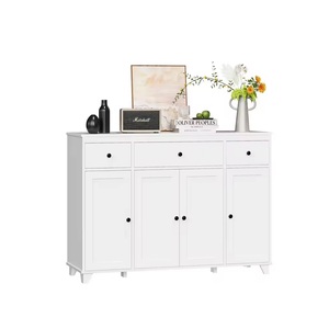 Modern Luxury MDF Wood White <b>Sideboard</b> Cabinet 4 Drawers 4 Doors for Bedroom Living Room Home Hotel Bathroom <b>Kitchen</b> Use - Product Image 1